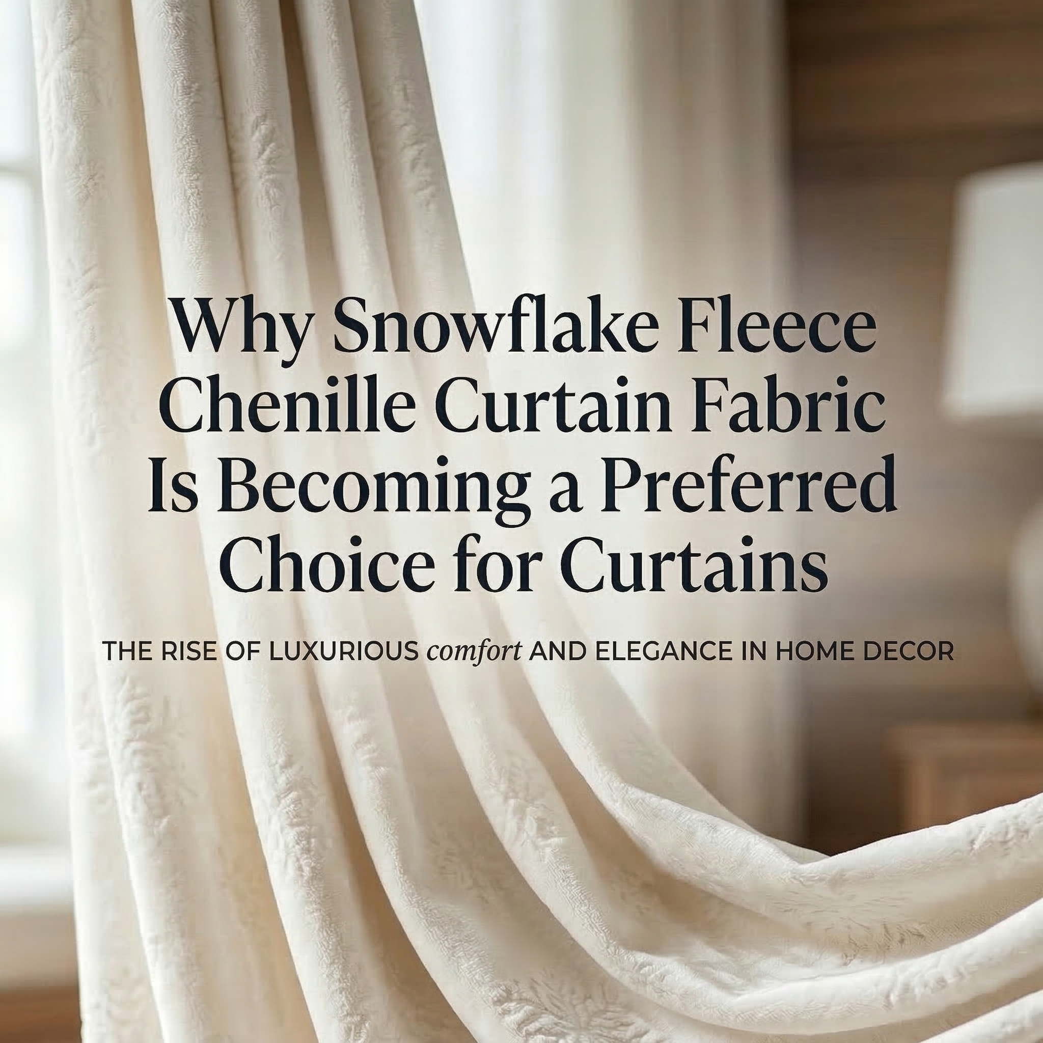 Неліктен Snowflake Fleece Chenil перде матасы перделер үшін таңдаулы таңдау болып табылады